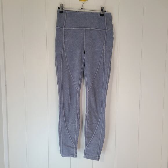 Lululemon Pants - Lululemon Wunder Under High-Rise Tight 25" leggings Snow Washed Ribbed Luna 6